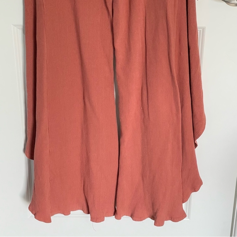 Free People Beach Saturday night ribbed knit wide leg Pants 47272 - Picture 8 of 11